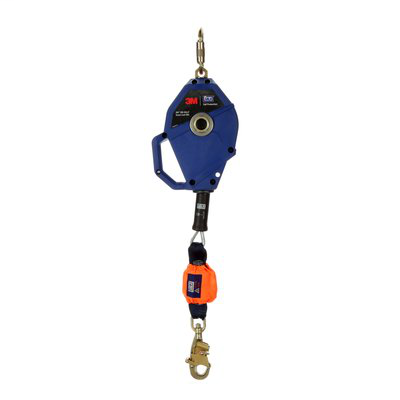 3M DBI-SALA Smart Lock Self-Retracting Lifeline- Galvanized Cable 3503800, Blue, 30', 1 EA/Case