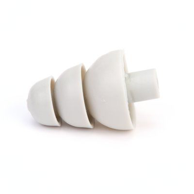 3M E-A-R UltraFit Plugs-with-Hole Short Stem Earplugs 420-2096, Gray, 10,000 Pair/Case