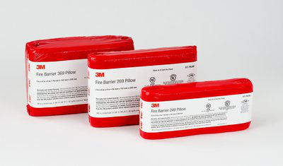 3M Fire Barrier Pillows FB269, Medium, 2 in x 6 in x 9 in, 16/case