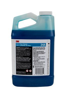 3M 3-in-1 Floor Cleaner Concentrate 24A, 0.5 Gallon, 4/case