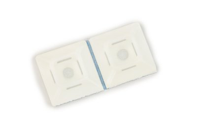 3M Cable Tie Mounting Base CTB75X75BKA-C, 4-way Adhesive Mount