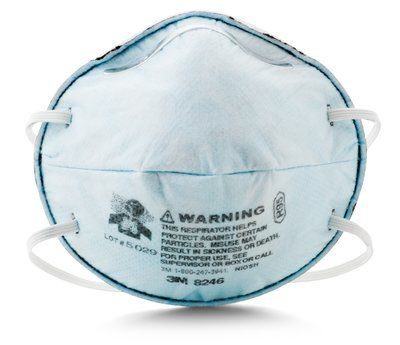 3M Particulate Respirator 8246, R95, with Nuisance Level Acid Gas Relief 120 EA/Case