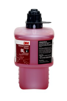 3M General Purpose Cleaner Concentrate 8L, Black Cap, 2 Liter, 6/case
