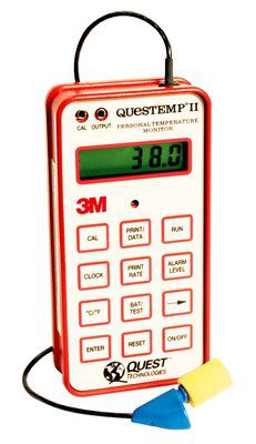 3M QUESTemp II Personal Heat Stress Monitor Kit, 1 Kit EA/Case