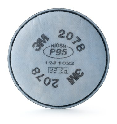 3M Particulate Filter 2078, P95, with Nuisance Level Organic Vapor/Acid Gas Relief 100 EA/Case