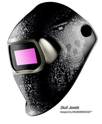 3M Speedglas 100 Welding Helmet Skull Jewels 07-0012-31SJ/37227(AAD), with ADF 100V, 1 EA/Case