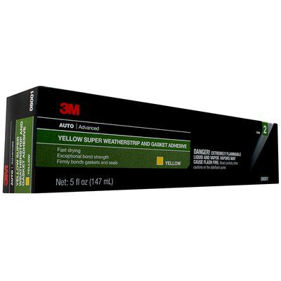 3M 08001 5OZ WEATHERSTRIP YEL ADHSV 3M 08001 5OZ WEATHERSTRIP YEL ADHSV