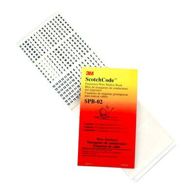 3M Electrical SPB-01 0 to 9 L1 to T3 T1 to T3 Legend Pre-Printed Wire Marker Book 3M Electrical SPB-01 0 to 9 L1 to T3 T1 to T3 Legend Pre-Printed Wire Marker Book