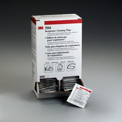 3M 504 500/Case Respirator Cleaning Wipe 3M 504 500/Case Respirator Cleaning Wipe