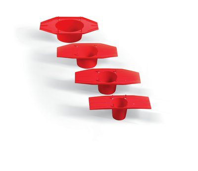 3M Fire Barrier Cast-in Device Metal Deck Adaptor 2MDA, 2 in, 12/case