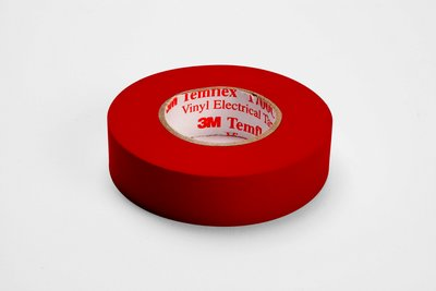 3M 1700C-RED-3/4X66FT Red TEMFLEX Vinyl Tape, 3/4" x 66'