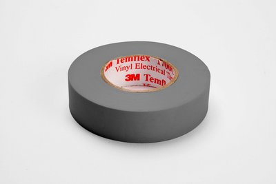 3M 1700C-GRAY-3/4X66FT Gray TEMFLEX Vinyl Tape, 3/4" x 66'