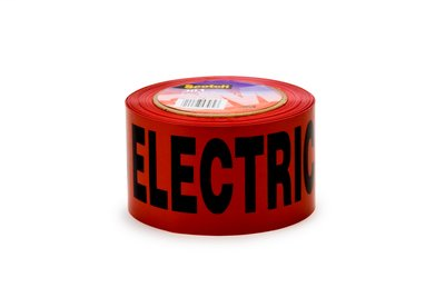 Picture of 302 - Scotch Buried Barricade Tape 302 – CAUTION BURIED ELECTRIC LINE – 8 Rolls/Case