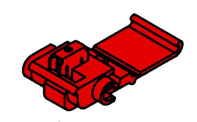 3M Scotchlok Electrical IDC 558-BULK, Run and Tap, Flame Retardant, Red, 22-16 AWG, 5000 per case
