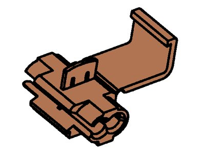 3M Scotchlok Electrical IDC 560N-BULK, Double Run or Tap, Flame Retardant, Brown, 18–16 AWG (solid/stranded), 14 AWG (stranded), 500 per carton, 5000 per case