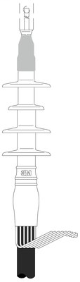 3M 5642 Cold Shrink 4 Skirt Jacketed Concentric Neutral Termination Kit 3M 5642 Cold Shrink 4 Skirt Jacketed Concentric Neutral Termination Kit