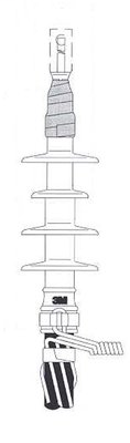 3M 5601 4 Skirt Concentric Neutral Cable Cold Shrink Termination Kit 3M 5601 4 Skirt Concentric Neutral Cable Cold Shrink Termination Kit