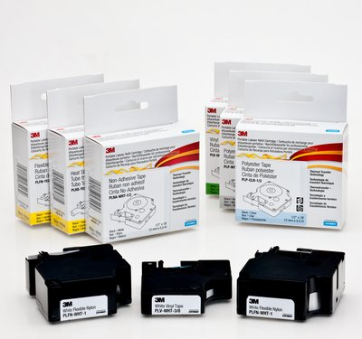 Product image for 3M PLV-BLK-GRY-1/2 3M Portable Labeler Refill Cartridge PLV-BLK-GRY-1/2