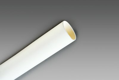 3M Heat Shrink Thin-Wall Tubing FP301-1/4-48"-White-Hdr-12 Pcs, 48 in Length sticks with header label, 12 pieces/case
