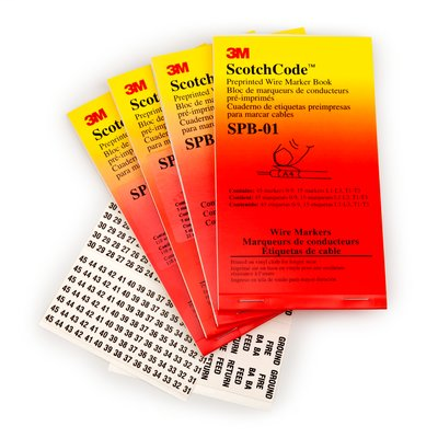 3M Electrical SPB-05 A B C Legend Pre-Printed Wire Marker Book 3M Electrical SPB-05 A B C Legend Pre-Printed Wire Marker Book