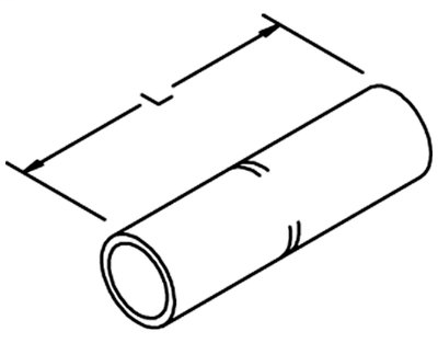 3M 10001 Copper Standard Barrel Connector 3M 10001 Copper Standard Barrel Connector