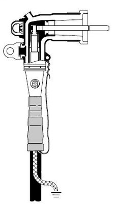 3M 5810-C-4/0 15 kV - 200 Amp Industrial Loadbreak Elbow Connector 3M 5810-C-4/0 15 kV - 200 Amp Industrial Loadbreak Elbow Connector