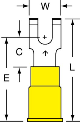 3M MNG10-8FFBX 50/Bottle Fork Nylon Insulated Flanged Block 3M MNG10-8FFBX 50/Bottle Fork Nylon Insulated Flanged Block