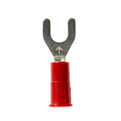 3M Scotchlok Locking Fork, Vinyl Insulated Brazed Seam MV18-8FLK, Stud Size 8