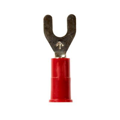 3M Scotchlok Locking Fork, Vinyl Insulated Brazed Seam MV18-6FLK, Stud Size 6