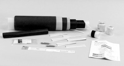 3M Cold Shrink QS-III Splice 5516A-1000-AL, Standard, Tape Shield, Wire Shield, UniShield, Longitudinally Corrugated, 15 kV, 1000 kcmil, 1 per case