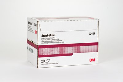 SCOTCH-BRITE VERY FINE HAND PAD MAROON 7447 3M 6 X 9 INCHES