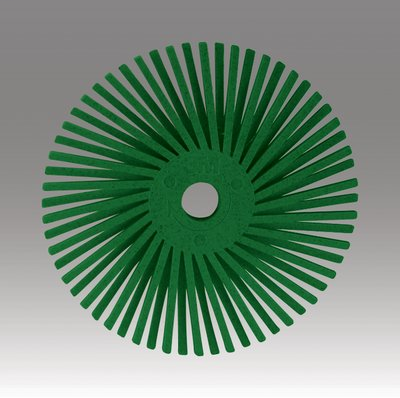 Scotch-Brite Radial Bristle Disc, 1 in x 1/8 in 50, 24 per inner 96 per case