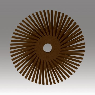 Scotch-Brite Radial Bristle Disc, 1 in x 1/8 in 36, 24 per inner 96 per case