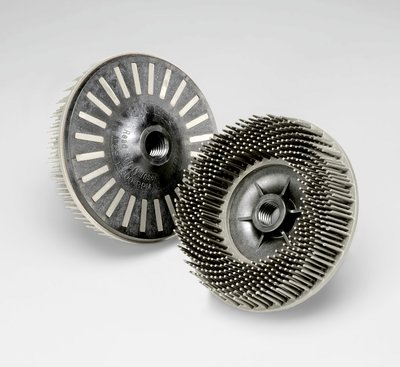 Scotch-Brite Bristle Disc, 4-1/2 in x 5/8-11 Internal 120, 10 per case