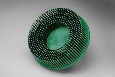 Scotch-Brite Roloc Bristle Disc, 3 in x 5/8 Tapered 50, 40 per case
