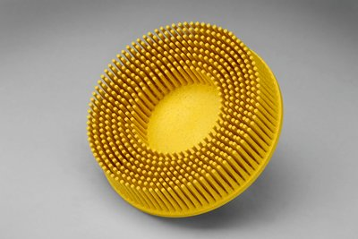 Scotch-Brite Roloc Bristle Disc, 3 in x 5/8 Tapered 80, 40 per case