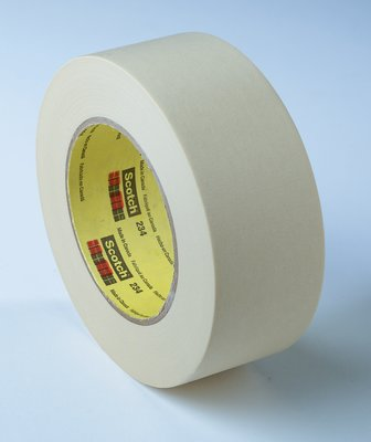 Scotch General Purpose Masking Tape 234 Tan, 144 mm x 55 m 5.9 mil, 8 per case Bulk