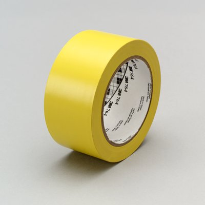 3M General Purpose Vinyl Tape 764 Yellow, 2 in x 36 yd 5.0 mil, 24 per case Bulk