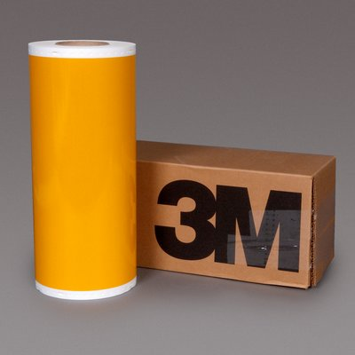 3M Scotchlite Reflective Graphic Film 5100R-71P Yellow, punched, 15 in x 10 yd