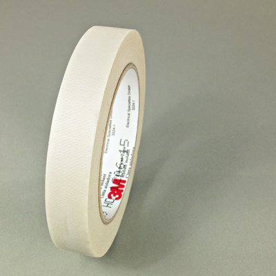 Scotch Glass Cloth Tape 69-3/4"x36yd, White, Silicone Adhesive, 3/4 in x 36 yd (19 mm x 33 m), bulk, 12 per case