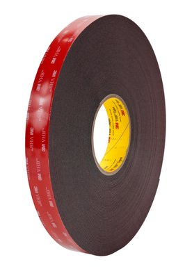 3M VHB Heavy Duty Mounting Tape 5952 Black, 3/4 in x 15 yd 45.0 mil, 12 per case