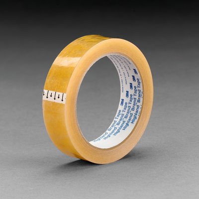 3M Utility Grade Light Duty Packaging Tape 5910 Clear High Conformability, 1/2 in x 2592 in, 72 per case Bulk