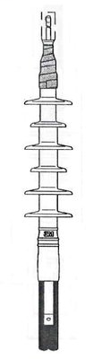 3M Cold Shrink QT-II Outdoor Termination Kit 5693K, Tape, Wire and Unishield, 15-25/28 kV, 1.10-1.65 in (27,9-41,9 mm) Cable Insul. O.D., 3 termination/kit