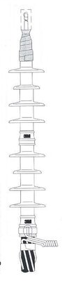 3M Cold Shrink QT-II Outdoor Termination Kit 5608, CN cable, 15-35 kV, 1.80-2.75 in (46-70 mm) Cable Insul. O.D., 1 termination/kit