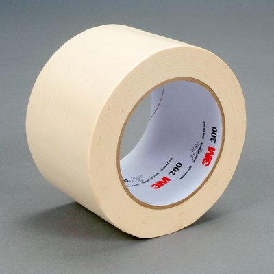 3M Paper Tape 200 Tan, 72 mm x 55 m 4.4 mil, 12 per case Bulk