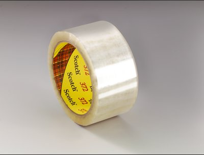 Scotch Box Sealing Tape 372 Clear, 48 mm x 50 m, 36 per case Bulk