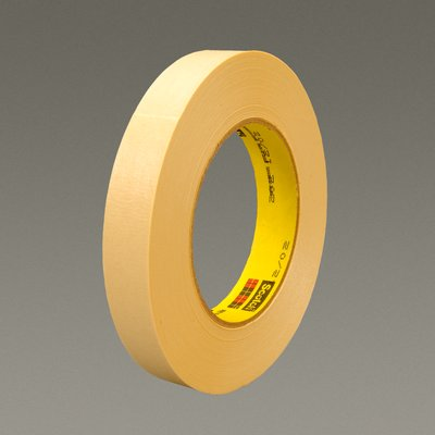 Scotch Crepe Masking Tape 202 Tan, 18 mm x 55 m 6.3 mil, 48 per case Bulk
