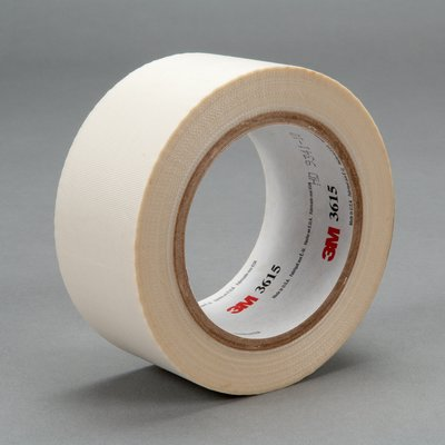 3M General Purpose Glass Cloth Tape 3615 White, 3 in x 36 yd 7.0 mil, 12 per case Bulk