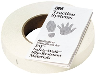 3M Safety-Walk Slip-Resistant Fine Resilient Tapes and Treads 280, White, 1 in x 60 ft, Roll, 4/case