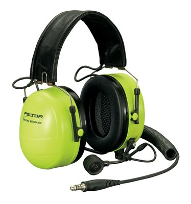 3M Peltor Ground Mechanic Communications Headset MT7H79F-01 GB, Neon Cups, 1 ea/cs